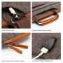 DOMISO 10.1 Inch Multi-Functional Laptop Sleeve Business Briefcase Messenger Bag with USB Charging Port for 10.1-10.5 Inch Laptop / Tablet / iPad Pro / iPad Air / Lenovo Yoga Book / Acer, Brown