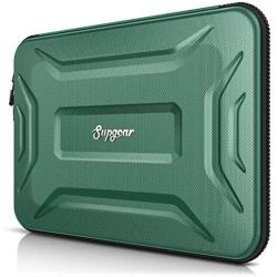 SUPGEAR Laptop Sleeve Case for 13-13.3 Inch Notebook, Shockproof Waterproof Computer Bag Protective Compatible for MacBook Pro, MacBook Air, Notebook, Microsoft Surface, Chromebook (Midnight Green)