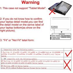 Alapmk Protective Case Cover for 15.6'' HP Pavilion 15 15-auXXX (15-au000 to 15-au999,Such as 15-au123cl) Laptop(Warning:Not fit Pavilion 15 15-abXXX/15-ccXXX/15-csXXX/15-bcXXX Series),Red