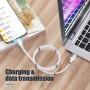 Magnetic Absorption Data Cable,Portable Self Winding Magic Rope Fast Charging Data Cable for i-Products,Automatically Retractable Magic Rope Data Cable (6Ft Length,for iPhone)