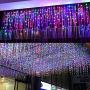 ZIMINGU LED Icicle Lights,LED Curtain Light,96LEDS 13FT 8 Modes,RGB Decorations Fairy Lights for Holiday Party Yard Garden Wedding Bedroom Patio Christmas (Multicolor, 4M)