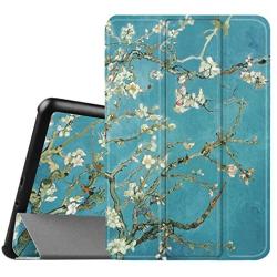 Fintie Slim Shell Case for Samsung Galaxy Tab A 8.0 (Previous Model 2015) - Super Slim Lightweight Standing Cover with Auto Sleep/Wake for Tab A 8.0 SM-T350/T355/P350/P355 2015, Blossom