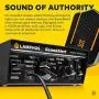 SoundAlert 100W Emergency Police Siren Amplifier [2 x 20A Switch Control] [Hands-Free Air Horn] [PTT Mic] [Radio Rebroadcast] Warning PA System for Emergency Vehicles Trucks Cars Warning Lights