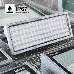 GDIDEA 100W LED Flood Light, LED Stadium Lights, Outdoor led Flood Lights, 10000lm 3000K IP67 Waterproof Floodlight for Yard, Playground, Basketball Court