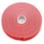 Saisn Reusable Fastening Tape Cable Ties 3/4 Inch Double Side Hook Roll (5 Yard, Red)