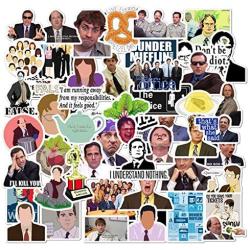 The Office Stickers 50 Pack Decals Office Funny Merchandise Poster Sticker for Laptops Computers Office Stickers