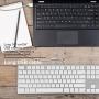 Macally Ultra-Slim USB Wired Keyboard with Number Keypad for Apple Mac Pro, MacBook Pro/Air, iMac, Mac Mini, Laptop Computers, Windows Desktop PC Laptops, Silver (SLIMKEYPROA)
