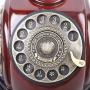 Antique Vintage Style Rotary Phone Resin Imitation Copper Princess French Style Retro Old Fashioned Rotary Dial Home and Office Handset Landline Telephone （US Stock）