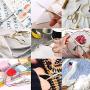 BIHRTC Scissors 2Pcs 4.5 Inch Bird Sewing Scissors and 1PC 3.6 Inch Embroidery Scissors Stainless Steel Sharp Tip Stork Scissors Shears for Craft Sewing Needlework Art Work Office Everyday Use Gold