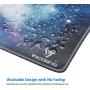 VicTsing Gaming Mouse Pad with Stitched Edges, Premium-Textured Mouse Mat Pad, Non-Slip Rubber Base Mousepad for Laptop, Computer & PC, 10.2×8.3×0.08 inches, Galaxy