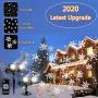 Snowflake Projector Light Outdoor Christmas Snowfall Projection LED Light with Remote Control, JeffWell 2020 Upgrade Moving Snowflake Light Projector Indoor Two Tubes Projection Light for Decoration