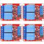 DaFuRui 4Pcs DC 5V 2 Channel Relay Module Board Shield with Optocoupler Support High/Low Level Trigger Compatible for Arduino