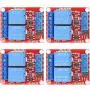 DaFuRui 4Pcs DC 5V 2 Channel Relay Module Board Shield with Optocoupler Support High/Low Level Trigger Compatible for Arduino