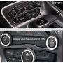 Challenger/Charger Control Knob Covers，Custom Fit Volume AC Radio Switch Button Decal Trim Rings Set of 3 - Compatible with Dodge Challenger/Charger (2015-UP) - Silver