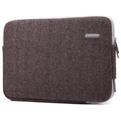 KAYOND Herringbone Woollen Water-Resistant for 11-11.6 Inch Laptop Sleeve Case Bag (11-11.6 Inches, Brown)