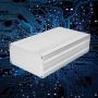 Enclosure Box,Aluminum Alloy Electronic Case,Printed Circuit Board Box,Sandblast Oxidized Silver Protective Case,68 x 145 x 250mm,Suitable for decoders, Controllers, Electronic Products