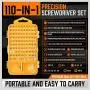HORUSDY 110 in 1 Precision Screwdriver Set with Phillips, More& Torx Bits, Non-Slip Magnetic Electronics Tool Kit