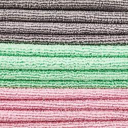 Amazon Basics Green, Gray and Pink Microfiber Cleaning Cloth, 24-Pack