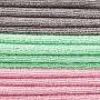 Amazon Basics Green, Gray and Pink Microfiber Cleaning Cloth, 24-Pack