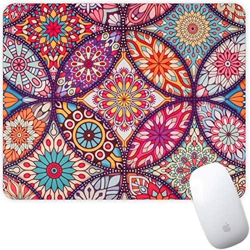Marphe Mouse Pad Mousepad Non-Slip Rubber Gaming Mouse Pad Rectangle Mouse Pads for Computers Laptop (Mandala Flower)