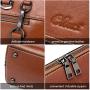 CLUCI Briefcase for Women Oil Wax Leather 15.6 Inch Laptop Business Vintage Slim Ladies Shoulder Bag