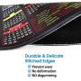 Mouse Pad with Stitched Edge, Computer Mouse Pad with Non-Slip Rubber Base, Mouse Pads for Computers Laptop Mouse 9.6x7.9x0.1 inch, 2021 (Calendar Black)