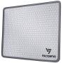 VicTsing Mouse Pad with Stitched Edge, Premium-Textured Mouse Mat, Non-Slip Rubber Base Mousepad for Laptop, Computer & PC, 10.2×8.3×0.08 inches, Grey
