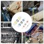 200PCS Blue Solder Seal Wire Connectors-Dmuccio Waterproof Solder Wire Connectors-Heat Shrink Butt Connectors-Wire Terminals for Marine,Watercraft,Electrical,Electronics,Automotive Solder Sleeve