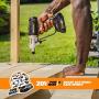 WORX Switchdriver 2-in-1 Cordless Drill and Driver with Rotating Dual Chucks and 2-Speed Motor with Precise Electronic Torque Control – WX176L