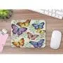 Moslion Butterfly Mouse Pad Colorful Leaves Animal Cute Nature Beautiful Gaming Mouse Mat Non-Slip Rubber Base Thick Mousepad for Laptop Computer PC 9.5x7.9 Inch