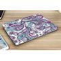 HRH 2 in 1 Paisley Seamless Purple Red Flower Laptop Body Shell PC Hard Case Cover Silicone Keyboard Cover for MacBook Pro 13.3''Retina Display (A1502/A1425)(W/O CD-ROM)Release 2015/2014/2013/end 2012