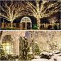 95FT 240LED Christmas Decorations Lights, Waterproof Twinkle Lights, Indoor/Outdoor Christmas Lights, 8 Mode Clear Wire Mini Lights for Christmas Trees Wedding Festival Party Decoration (Warm White)