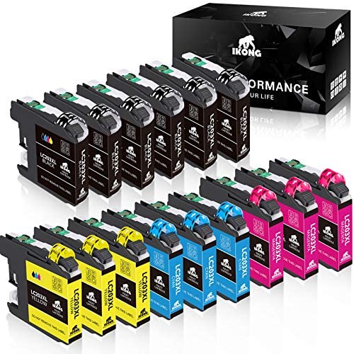 IKONG Compatible Ink Cartridges Replacement for Brother LC201 LC203 LC201XL LC203XL use with MFC-J480DW J485DW J460DW J680DW J880DW J885DW MFC-J5520DW J5620DW J4320DW J4420DW J4620DW (15-Pack)