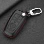 Royalfox(TM) 3 4 5 Buttons Real Leather Smart keyless Entry Remote Key Fob case Cover Keychain for 2017 2018 Ford Mustang Explorer Edge Fusion Mondeo F150 F250 F350 F450 F550 (Black Leather) Royalfox(TM) 3 4 5 Buttons Real Leather Smart keyless Entry Remote Key Fob case Cover Keychain for 2017 2018 Ford Mustang Explorer Edge Fusion Mondeo F150 F250 F350 F450 F550 (Black Leather)