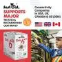 fast Cat. Cat6 Ethernet Cable 1000ft - 23 AWG, CMR, Insulated Solid Bare Copper Wire Internet Cable with Noise Reducing Cross Separator - 550MHZ / 10 Gigabit Speed UTP LAN Cable 1000 ft - CMR (Green)
