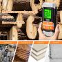 [Upgrade] Wood Moisture Meter, Dr.meter 2 in 1 Pin & Pinless Multifunctional Firewood/Wall/Building/Furniture Humidity Water Detector, Pin-type & Scanner Wood Moisture Tester