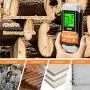[Upgrade] Wood Moisture Meter, Dr.meter 2 in 1 Pin & Pinless Multifunctional Firewood/Wall/Building/Furniture Humidity Water Detector, Pin-type & Scanner Wood Moisture Tester