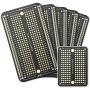 ElectroCookie Prototype PCB Solderable Breadboard for Electronics Projects Compatible for DIY Arduino Soldering Projects, Gold-Plated (5 Pack + 1 Mini Board, Matte Black)