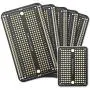 ElectroCookie Prototype PCB Solderable Breadboard for Electronics Projects Compatible for DIY Arduino Soldering Projects, Gold-Plated (5 Pack + 1 Mini Board, Matte Black)