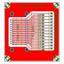 Electronics-Salon DB25 D-SUB DIN Rail Mount Interface Module, Male/Female, DSUB Breakout Board.