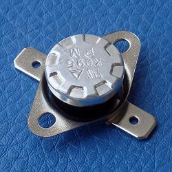 Electronics-Salon 10 PCS KSD301 Normally Close NC 115°C Thermostat, Bimetal Disc Temperature Switch.