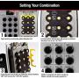 Master Lock 5423D Set Your Own Combination Wall Mount Push Button Lock Box, 5 Key Capacity, Black