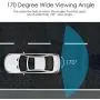 EINCAR HD Backup Camera Rear View License Plate Reverse Camera for Car/SUV/Vehicle/Pickup IP67 Waterproof 6 LED Light Night Vision Optimum 170˚ Wide View for Safety