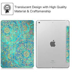 Fintie Case for iPad Mini 3/2 / 1 - Lightweight Smart Slim Shell Translucent Frosted Back Cover Protector Supports Auto Wake/Sleep for iPad Mini 1 / Mini 2 / Mini 3, Shades of Blue