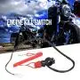Engine Kill Control Switch Keys 22mm 7/8 Inch Diameter Motorcycle Outboard Lawn Mowers Emergency Engine Kill Stop Switch W/Tether Lanyard Cord 12V DC Universal for Yamaha Honda Dirt Bike ATV Boat