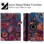 iPad Case Fit 2018/2017 iPad 9.7 6th/5th Generation - 360 Degree Rotating iPad Air Case Cover with Auto Wake/Sleep Compatible with Apple iPad 9.7 Inch 2018/2017 (National Wind)