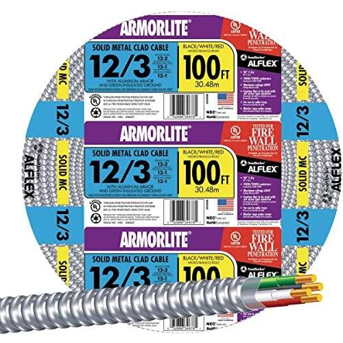 Southwire 68583423 100 12/3 MC ALUM CABLE