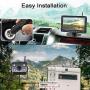 AMTIFO A7 HD 1080P Digital Wireless Backup Camera with 7 Inch DVR Monitor 2021 Newest Version High-Speed Rear View Observation System Stable Signals for RVs,Trucks,Trailers,5th Wheels IR Night Vision