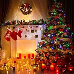 Darineey USB LED Fairy String Light Multi-Colors 8 Modes with Remote Control Timer 33ft 100 LED Mini Flexible Copper Twinkle Lights for Christmas Bedroom Wedding Party Indoor Outdoor