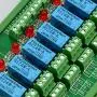 Electronics-Salon DIN Rail Mount 8 DPDT Signal Relay Interface Module. (Operating Voltage: DC 24V)